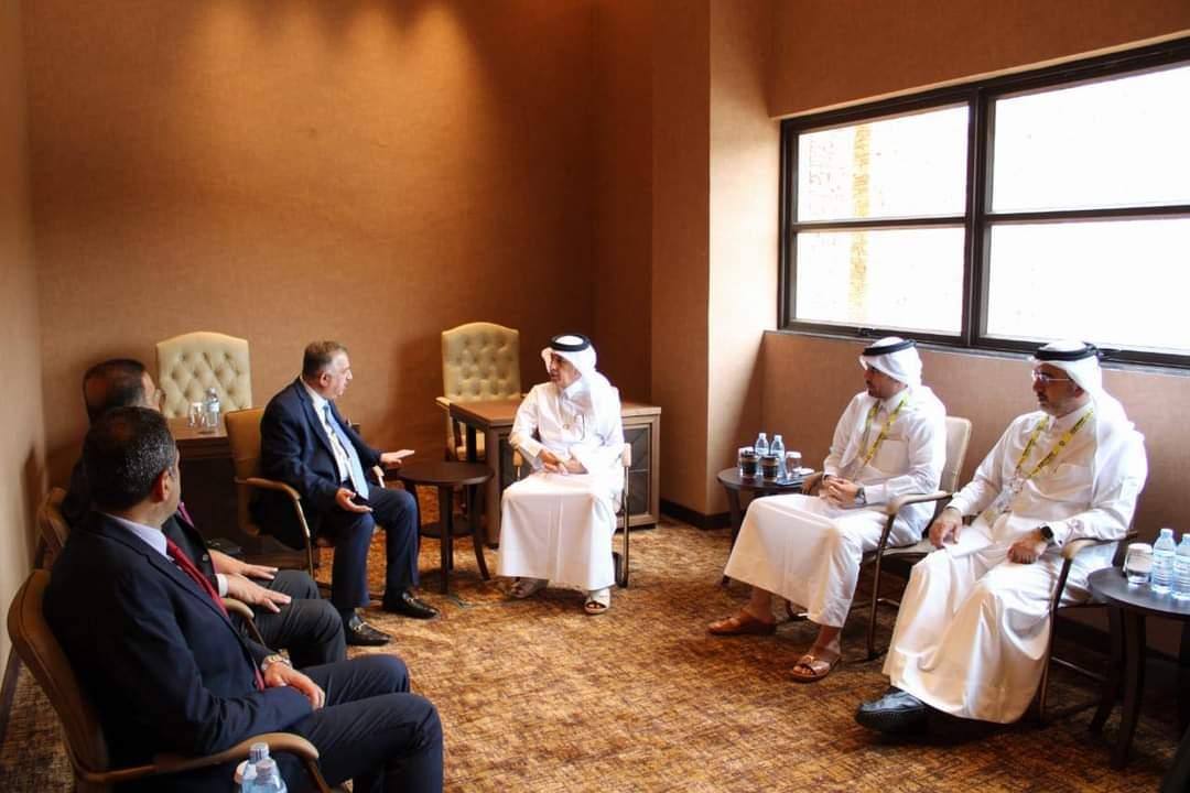وكيل وزارة الخارجية للشؤون متعددة الأطراف والشؤون القانونية يلتقي وزير الدولة للشؤون الخارجية القطري
