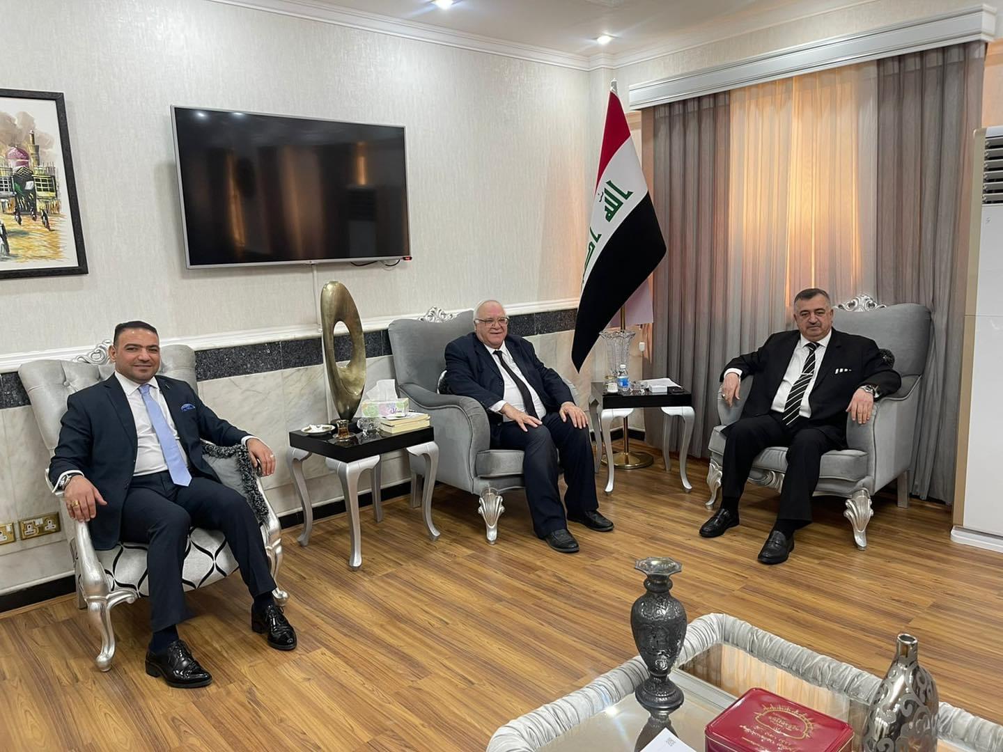 الوكيل البرزنجي يستقبل: سكرتير فخامة رئيس الجمهورية السابق، والمستشار الإقتصادي والمالي لرئيس الوزراء