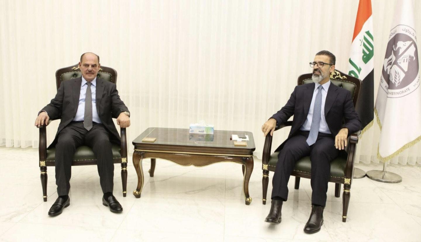 نقيب الصحفيين يلتقي محافظ كركوك ورئيس مجلس المحافظة ويستمع إلى مطالب الأسرة الصحفية