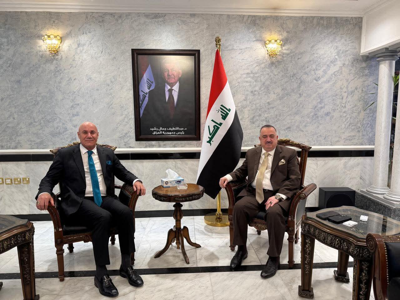 سفير جمهورية العراق لدى المملكة الأردنية الهاشمية يستقبل المستشار د. ثامر الناصري