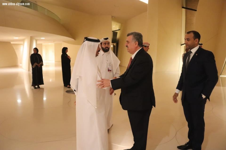 السفير عمر البرزنجي يلبي دعوة عشاء من قبل سعادة رئيس مجلش شورى الدولة لدولة قطر الشقيقة