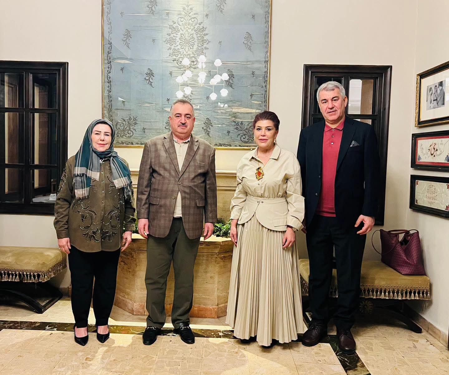 سفير جمهورية العراق لدى المملكة الأردنية الهاشمية يلتقي سفيرة جمهورية العراق لدى المملكة العربية السعودية