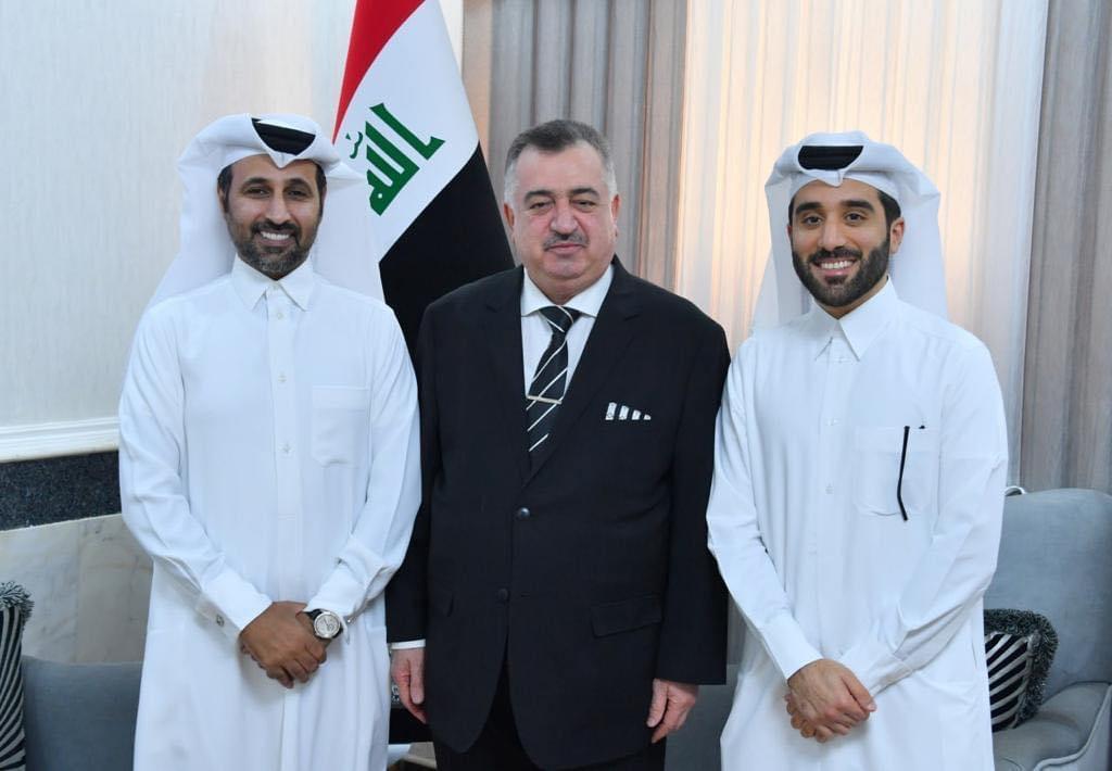 الوكيل البرزنجي يستقبل القائم بأعمال السفارة القطرية في بغداد