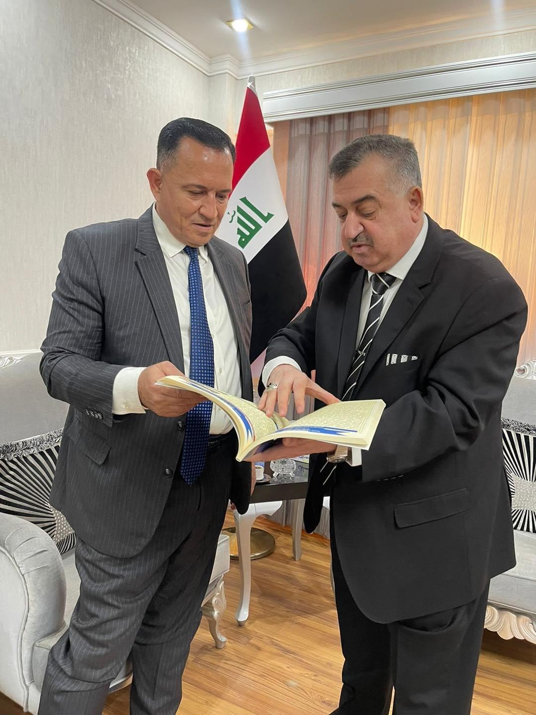 الوكيل البرزنجي يستقبل: سكرتير فخامة رئيس الجمهورية السابق، والمستشار الإقتصادي والمالي لرئيس الوزراء