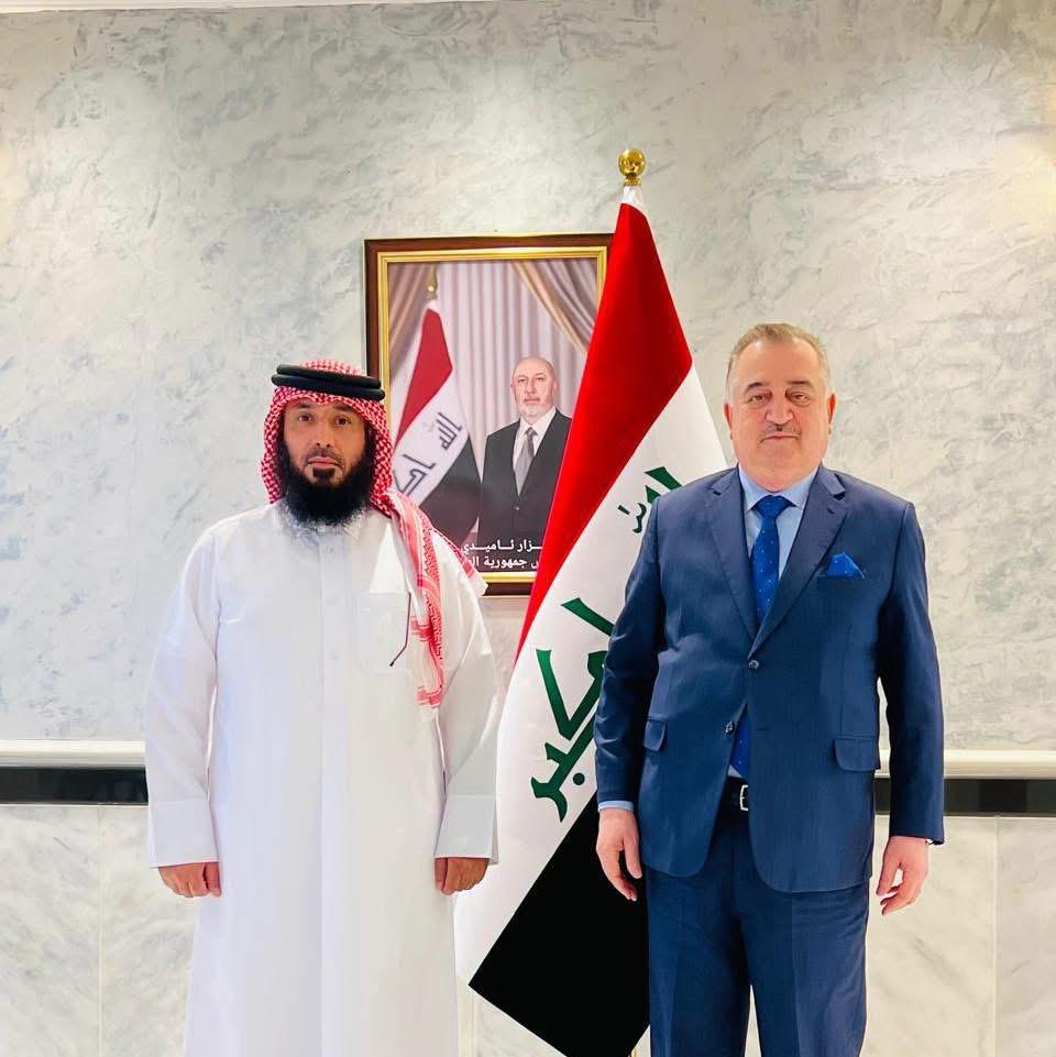 سفير جمهورية العراق لدى المملكة الأردنية الهاشمية يستقبل الدكتور فيصل جابر الشمري