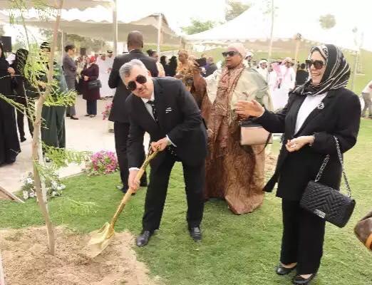 السفير عمر البرزنجي وعقيلته  يلبيان دعوة حفل حديقة السيدات الدبلوماسيات الافريقية 