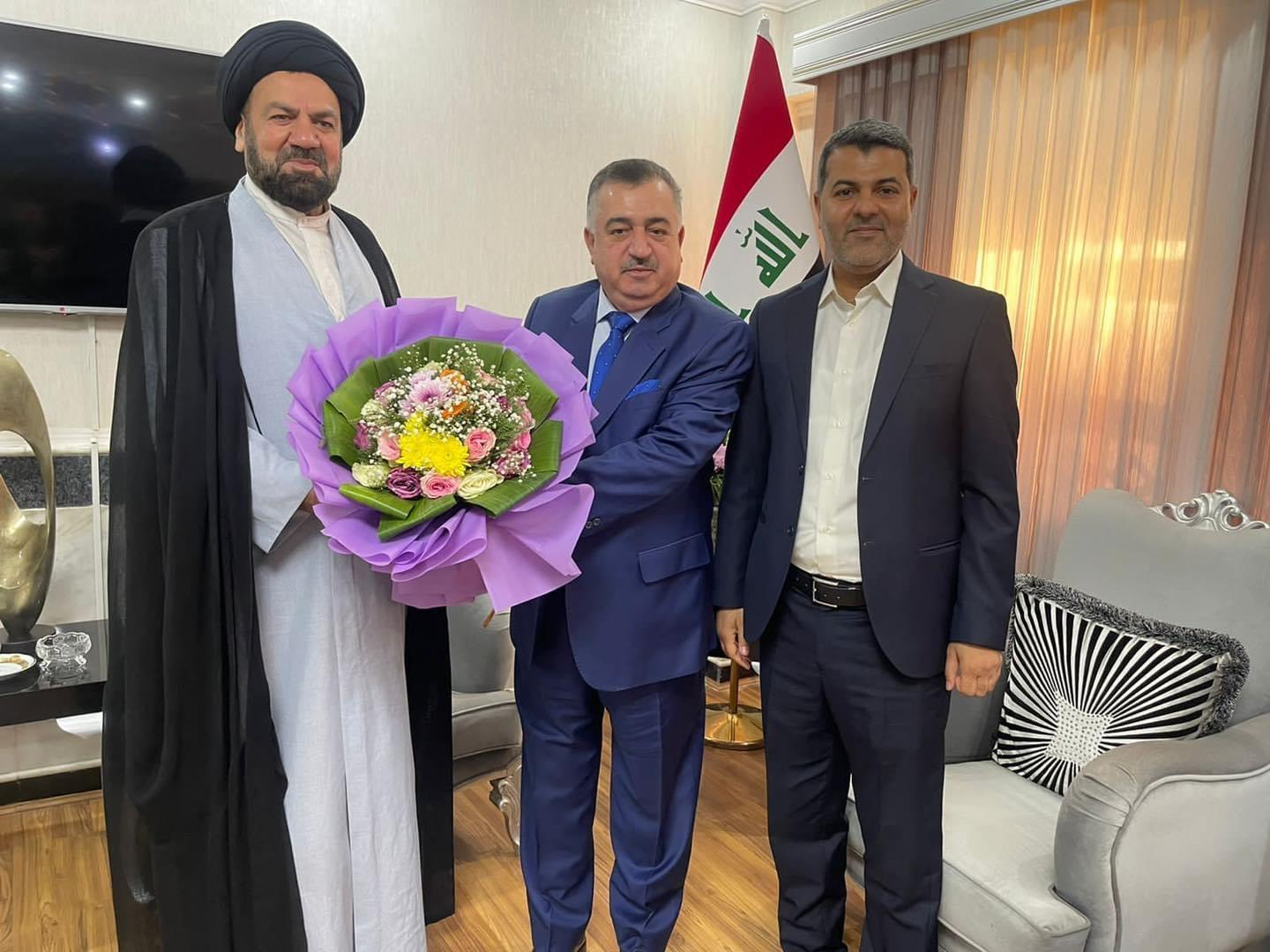 الوكيل البرزنجي يستقبل مؤسس ورئيس حزب الداعي 