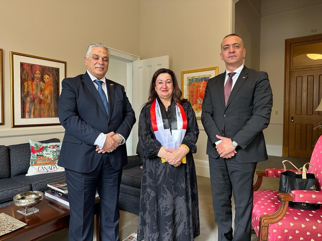 التقى رئيس بعثة جمهورية العراق في كندا مع رئيس لجنة الصداقة البرلمانية العراقية - الكندية