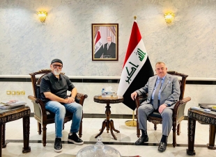 سفير جمهورية العراق لدى المملكة الأردنية الهاشمية يستقبل الفنان العراقي أحمد البحراني