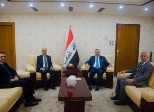 الوكيل البرزنجي يستقبل مستشار رئيس حكومة إقليم كوردستان العراق، ومدراء عامين من وزارة الزراعة والموارد المائية في حكومة الإقليم .