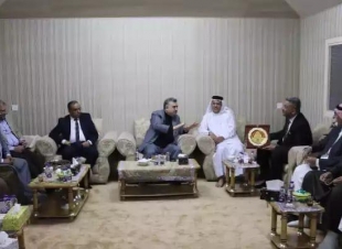 السفير عمر البرزنجي يحضر دعوة من قبل الشيخ كمال السعدون للاعبي تربية محافظة ميسان في العاصمة القطرية الدوحة