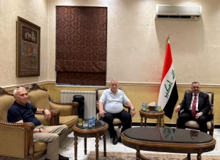 سفير جمهورية العراق لدى المملكة الأردنية الهاشمية يستقبل الدكتور وسام أيوب متي والمهندس إيفان سويريوس جبرائيل