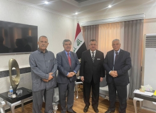 الوكيل البرزنجي يستقبل مدير الشرطة العربية والدولية السابق، و مدير شرطة الآثار السابق