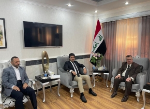 الوكيل البرزنجي يستقبل أحد أعضاء مجلس النواب السابقين والشيخ أبو الحسن البطيخ