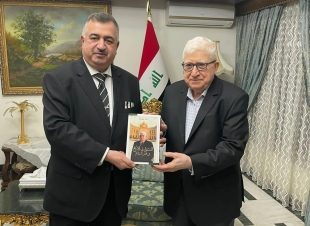 فخامة رئيس الجمهورية السابق يستقبل الوكيل البرزنجي 