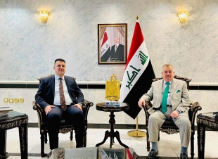 سفير جمهورية العراق لدى المملكة الأردنية الهاشمية يستقبل المدير الإقليمي لمصرف الرافدين في الأردن