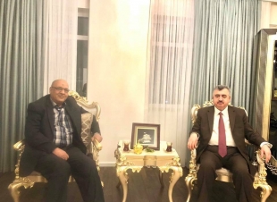 السفير عمر البرزنجي يستقبل السيد بسام صالح المعامري