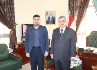 السفير عمر البرزنجي يستقبل السيد محمد جواد الحكيم 