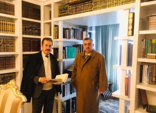 السفير عمر البرزنجي يستقبل الاستاذ عثمان القرداغي