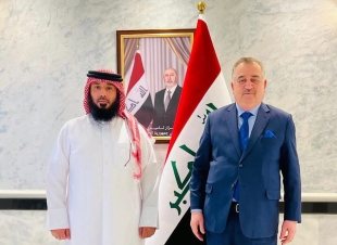 سفير جمهورية العراق لدى المملكة الأردنية الهاشمية يستقبل الدكتور فيصل جابر الشمري