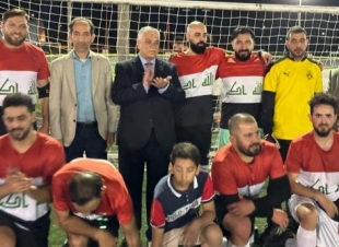 رئيس بعثة جمهورية العراق في كندا يشارك افراح فوز شباب الجالية العراقية الرياضي.