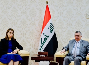 وكيل وزارة الخارجيَّة للشُؤُون مُتعددة الأطراف والشُؤُون القانونيَّة يستقبل القائم بأعمال سفارة جُمْهُوريَّة ألمانيا الإتحادية لدى العراق