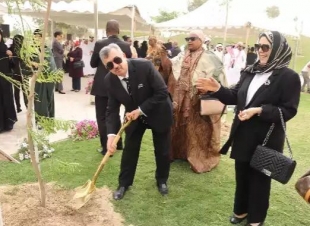 السفير عمر البرزنجي وعقيلته  يلبيان دعوة حفل حديقة السيدات الدبلوماسيات الافريقية 