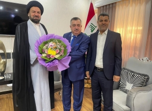 الوكيل البرزنجي يستقبل مؤسس ورئيس حزب الداعي 